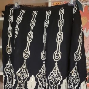 Beautiful Black Cotton Skirt.